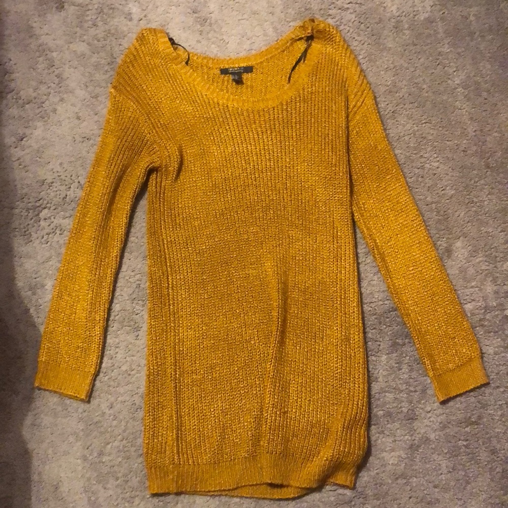 Gold Sweater Dress